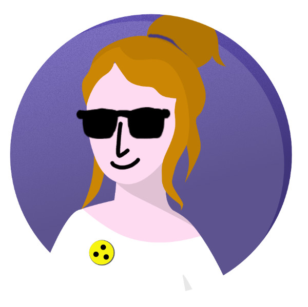 2D Erklärfilm-Reihe "Barrierefreiheit in der Hochschullehre", für das Projekt "Lehre:inklusiv", Portrait einer Studentin mit Sonnenbrille..